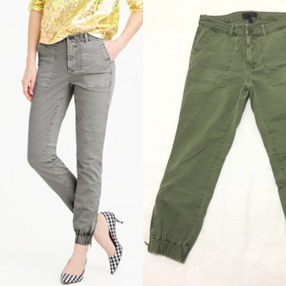 chino pants with elastic ankles